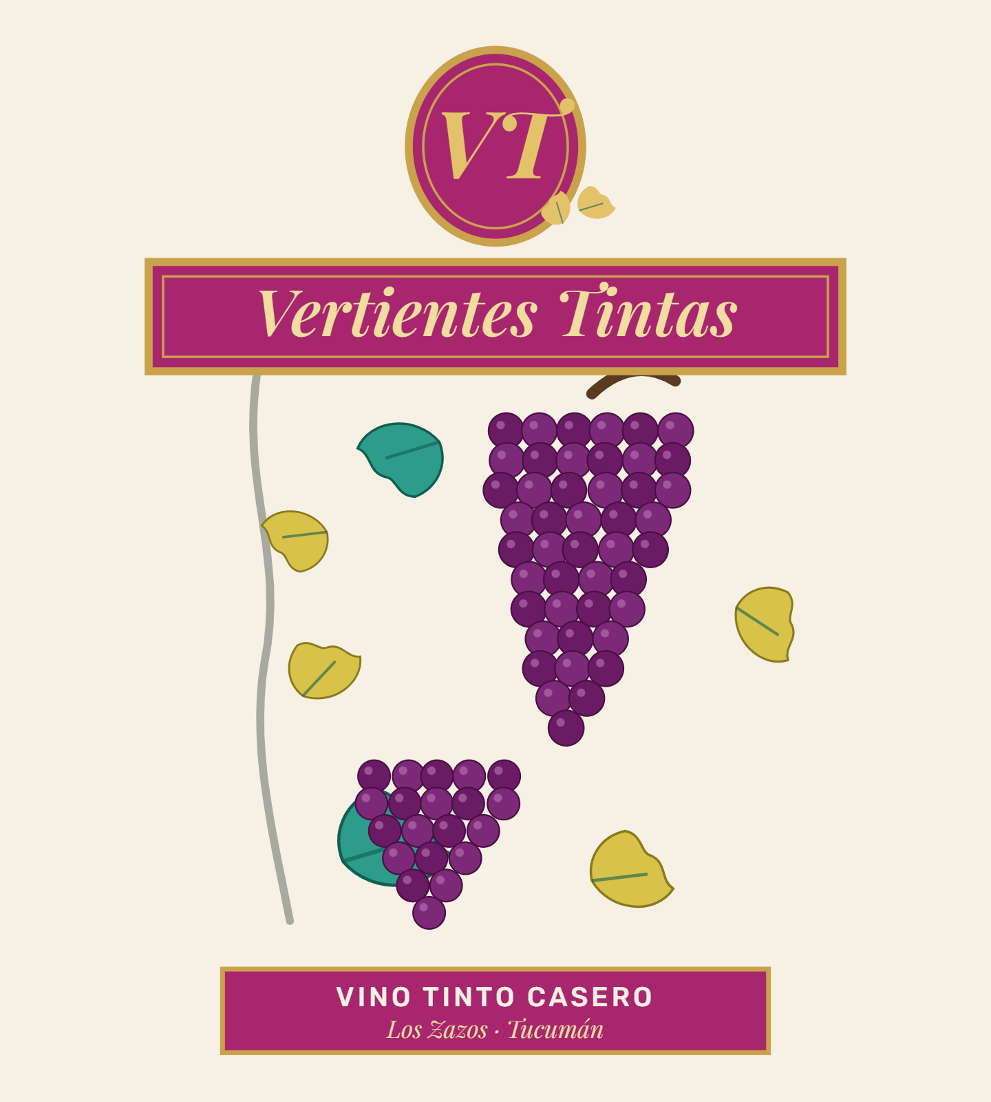vino vertiente tintas