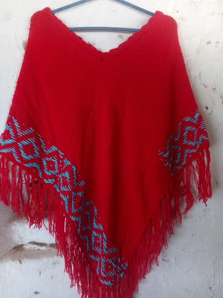 Poncho de palma