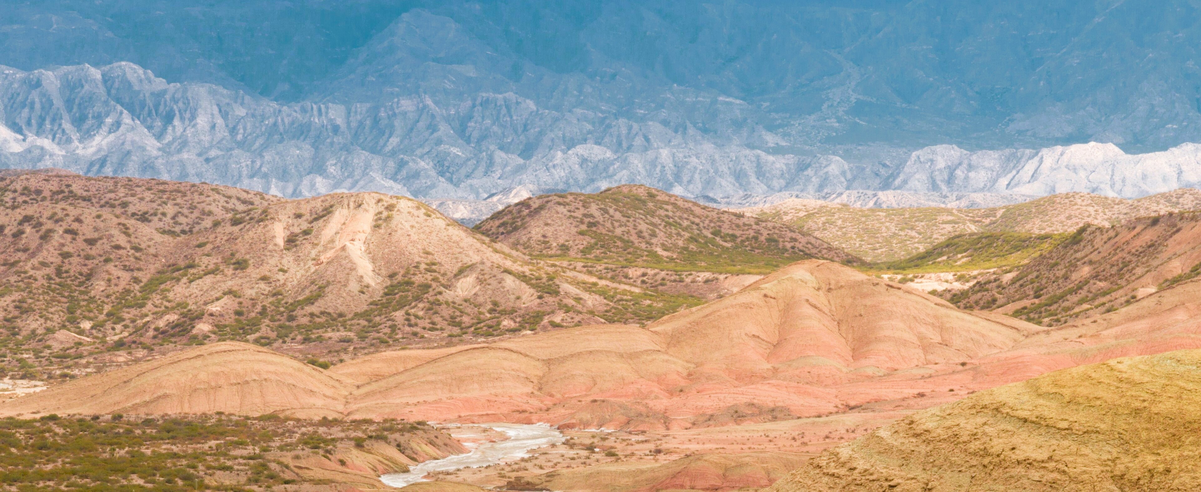 Paisaje de montañas y cardones